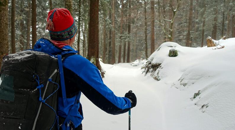 Auf dem Winterwanderweg vom Bödele zum Älpele