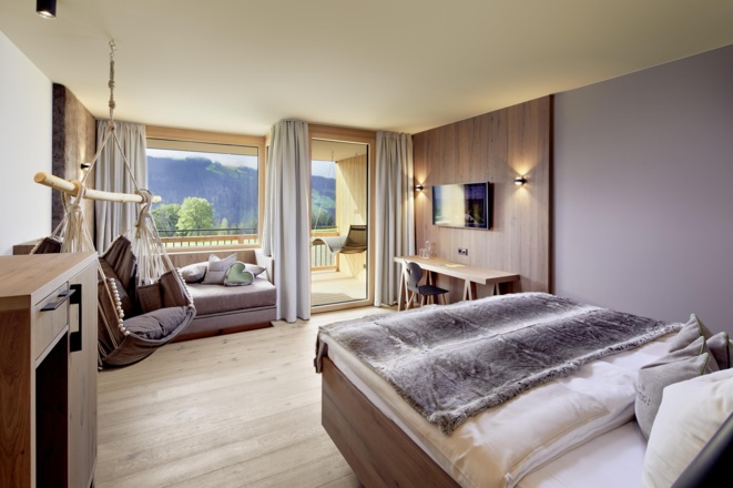 Hotel Sonnberghof, Zimmer Larix, Mike Huber