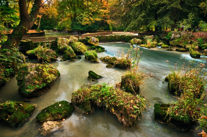 München Englischer Garten im Herbst