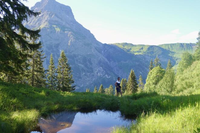 Wanderung im Sommer