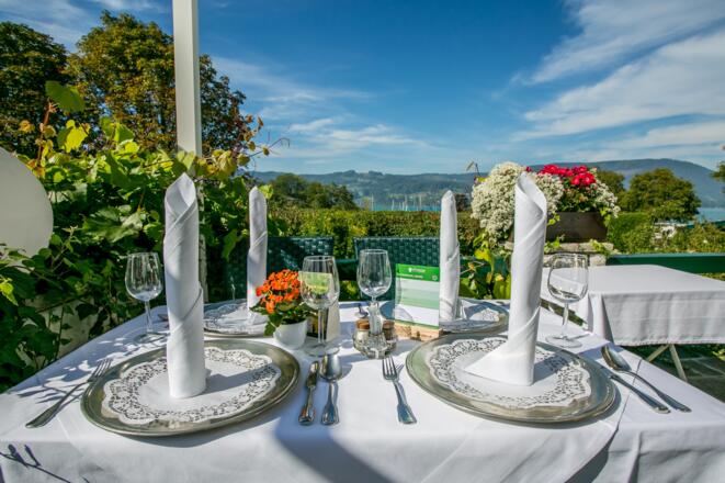 Blick auf den wunderschönen Attersee