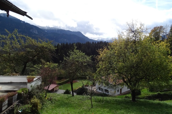 Blick vom Balkon aus