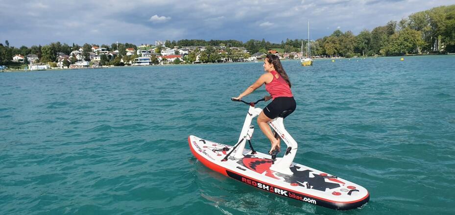 Wasserfahrrad in Seewalchen