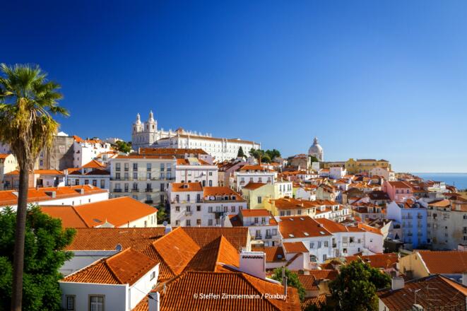 Hauptstadt von Portugal Lissabon in Europa