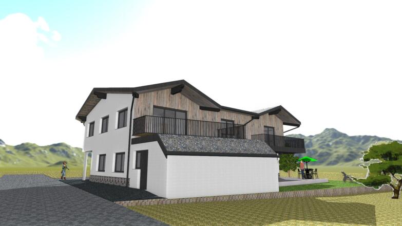 Ansichtsplan Westen Apartment Fernzeit