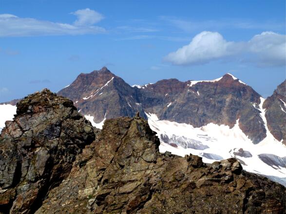 Ochsenkopf 3057 m mit Silvrettahorn