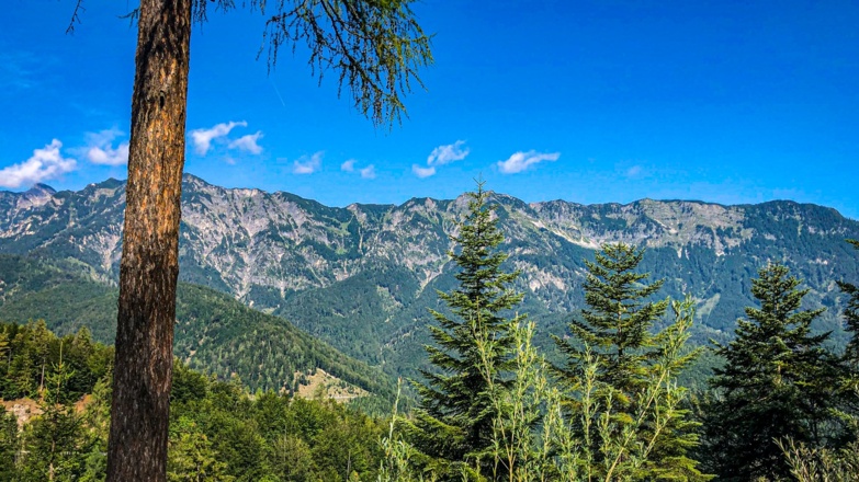 Blick zum Bergwerkskogl, Rosskopf und Feuerkogl