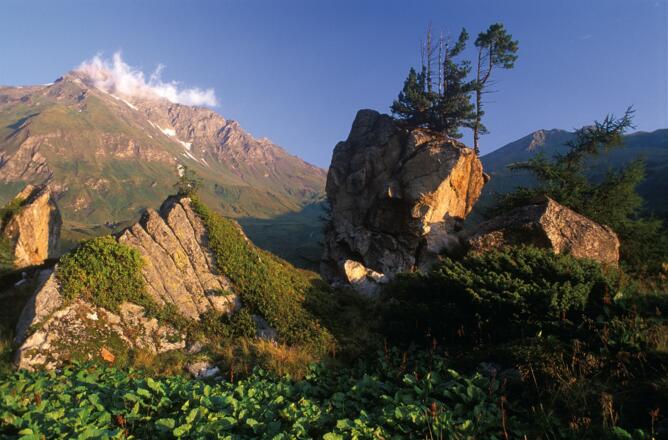 Jamnigalm mit Blick auf Geiselspitze