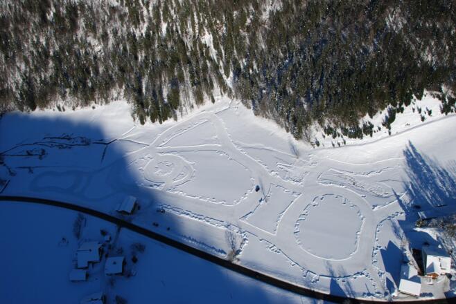 Motordriving-Strecke in Tiefbrunnau
