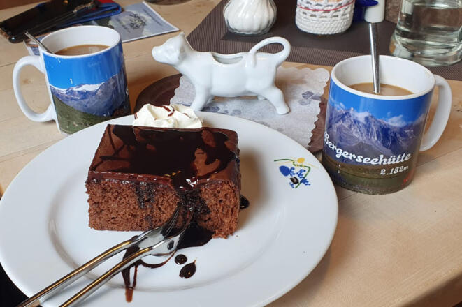 Rast auf der Bergerseehütte.