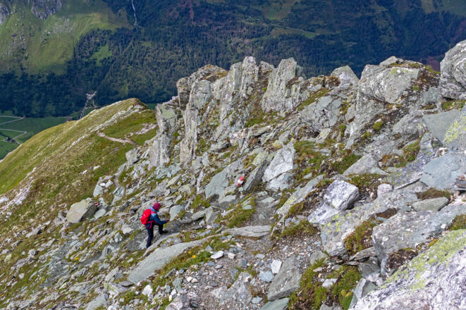 Kurz vor dem Gipfel des Berger Kogels.