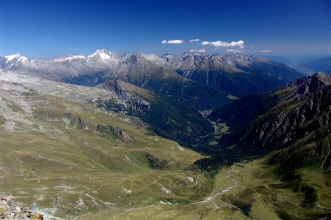 Blick in das Tauerntal von der Geiselspitze