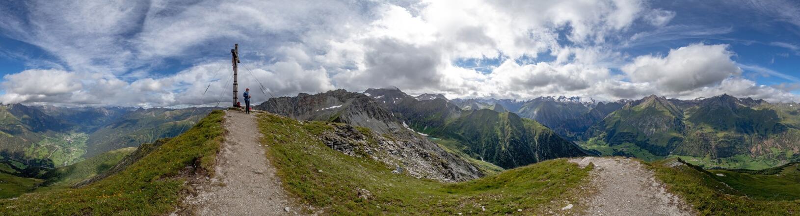 360° Panorama vom Berger Kogel (2656 m).
