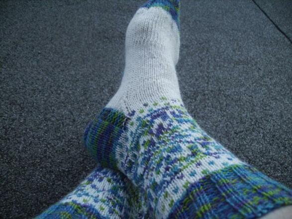 selbstgestrickte Socken - Idee-Kreativ