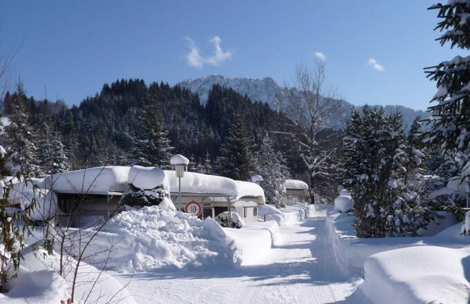 Campen in Winteridylle