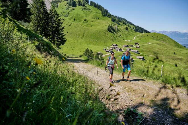 Weiter geht es zur Alpe Oberpartnom