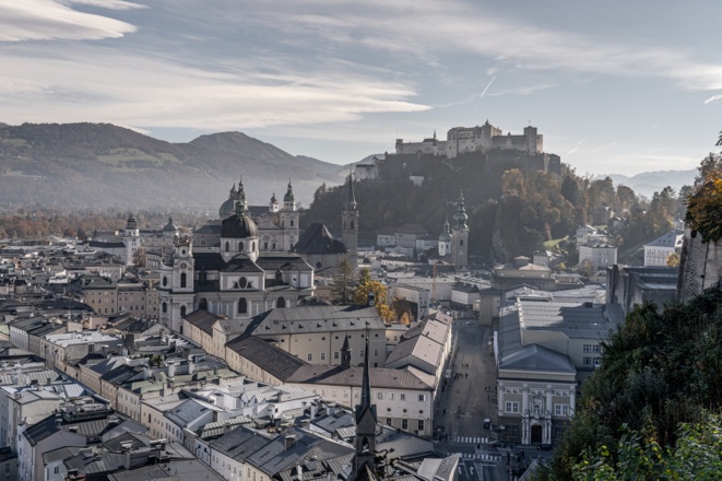 Blick auf die Altstadt von Salzburg