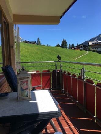 Blick vom Balkon