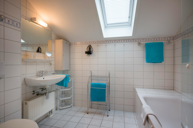 badezimmer in der Ferienwohnung Brünnsteinblick