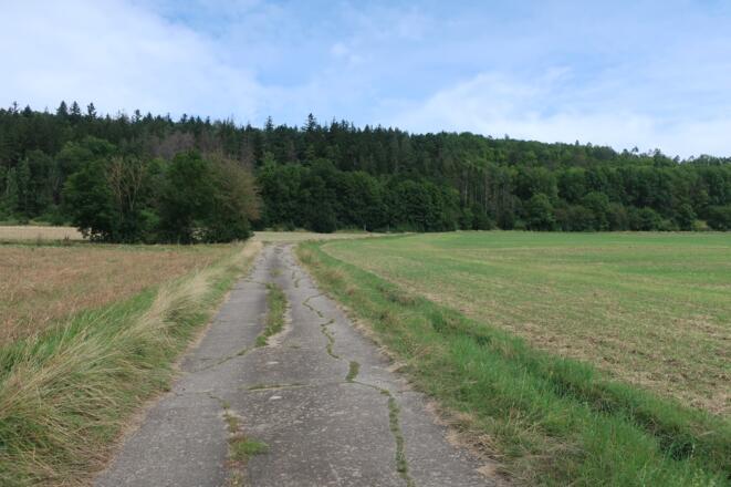 Start der Tour durch die Felder