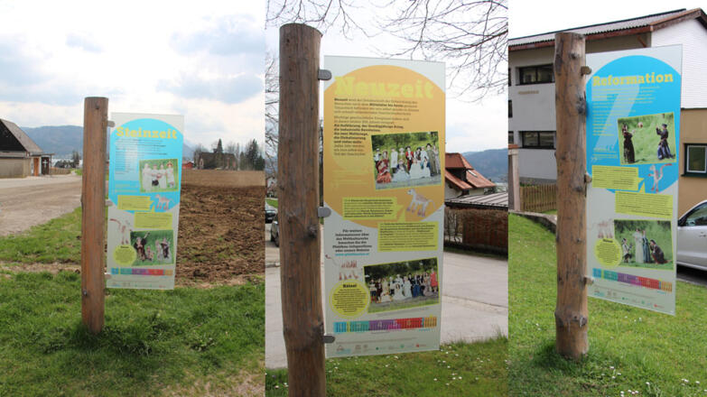 Zeitleistenweg in Seewalchen am Attersee