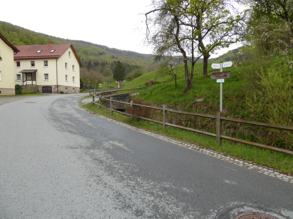 Abzweigung zum Steiaufstieg