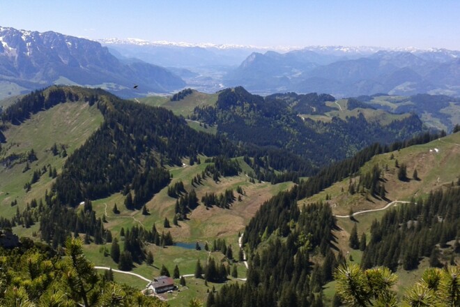 Blick vom Geigelstein in das Inntal