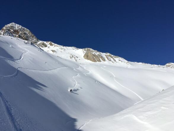 Langer Hang nach der Schlüsselstelle
