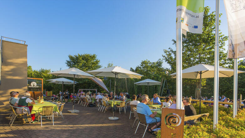 Bierschmiede Steinbach, Gastgarten
