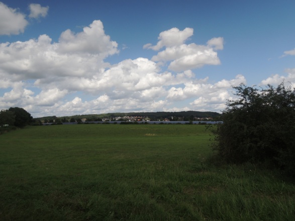 Wir genießen den Ausblick auf Ebersdorf.
