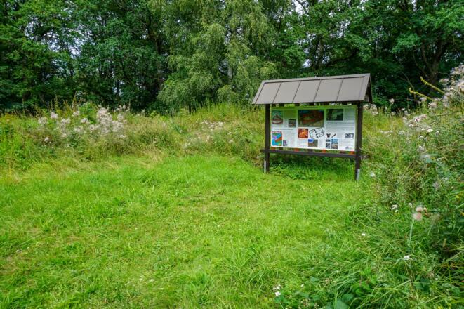 Hinweistafel an der Burgruine Fürth am Berg