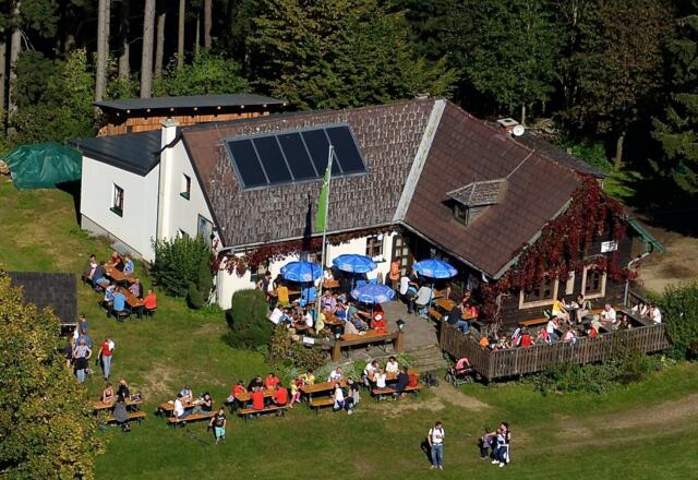 Braunberghütte aus der Luft