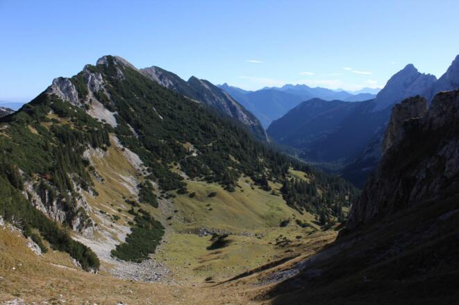 Blick vom Reintaljoch zur Großen Schlicke