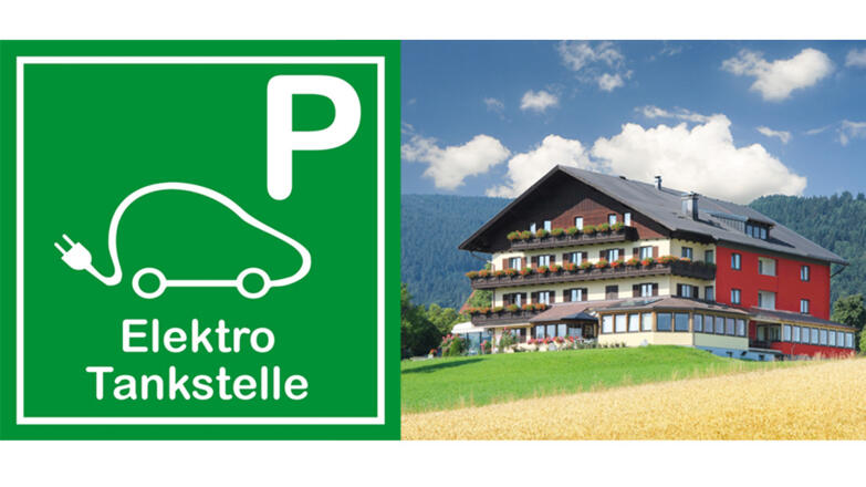 E Tankstelle im Hotel Haberl, Attersee am Attersee