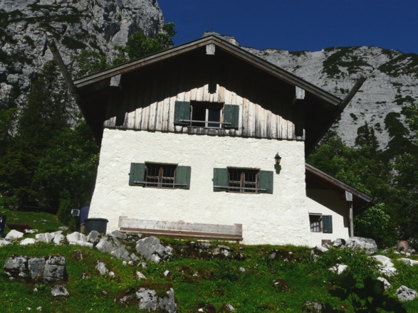Die Oberreintalhütte.