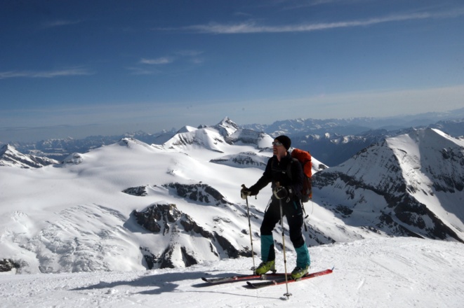 Rücken vor dem Skidepot