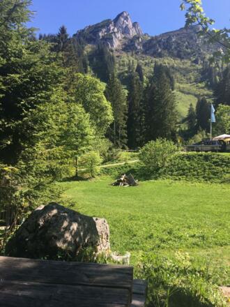 Blick von der Buchsteinhütte Richtung Tegernseer Hütte