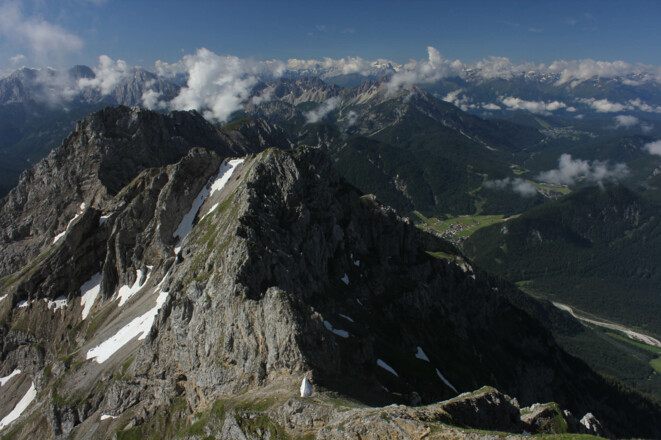 Blick hinab zum Gatterl