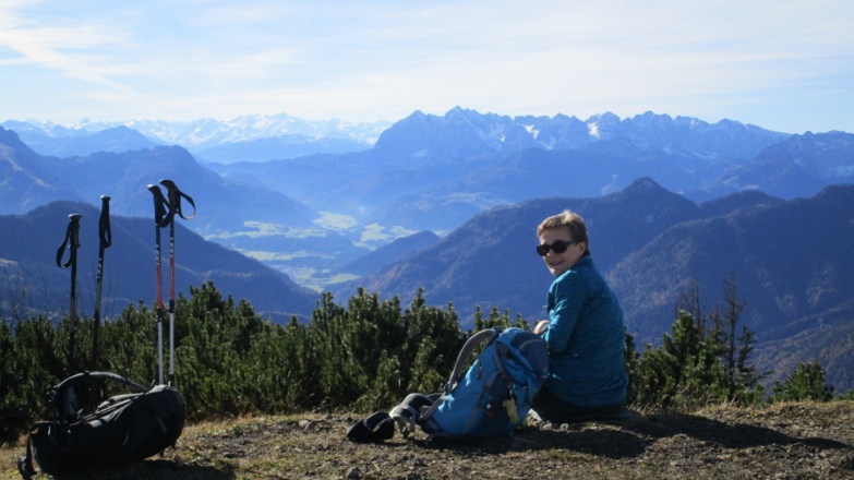 Aussicht von der Hochplatte nach Süden