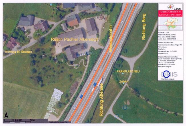 2020_07 Parkplatz Wanderwege Buchberg NEU in Alkersdorf_LI