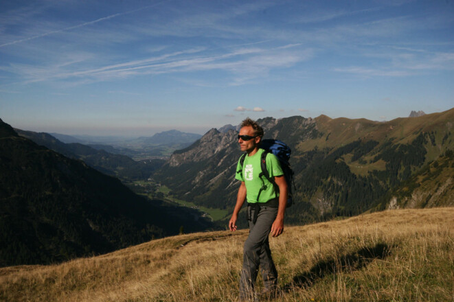 Geländeabsatz bei Enzianhütte