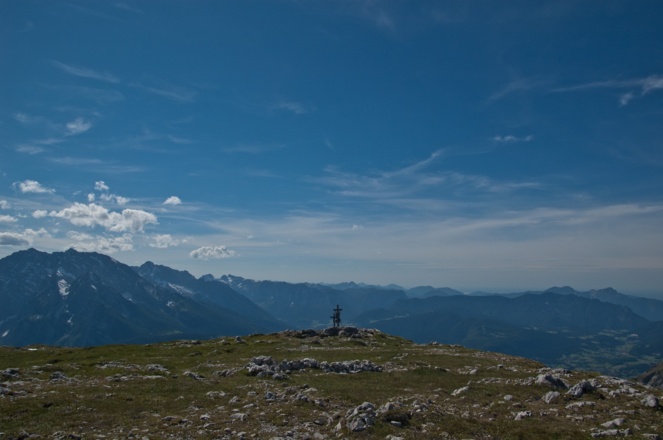 Auf dem Gipfelplateau des Schneibsteins.