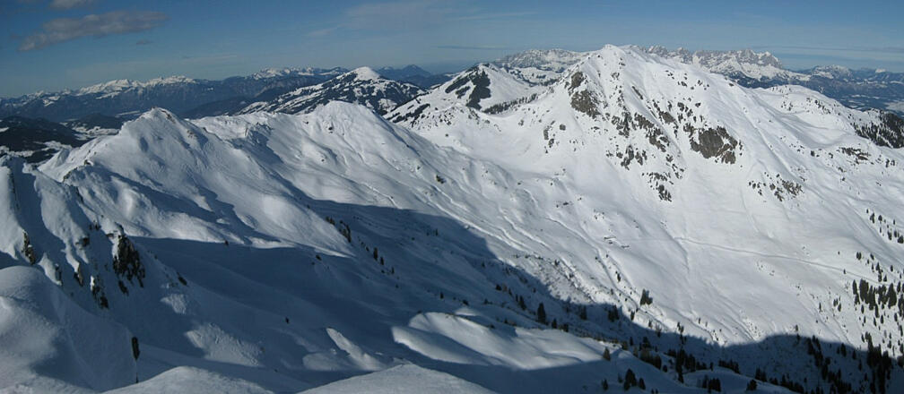 Blick zu Floch und Wildem Kaiser