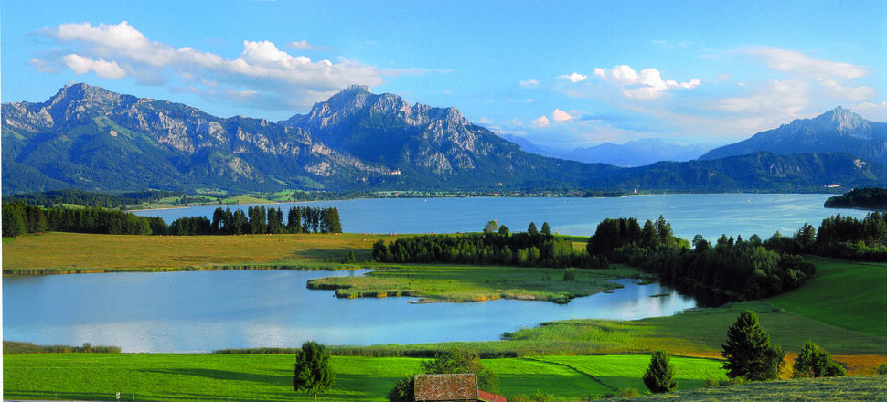 Blick vom Illasberg auf die Füssener Bucht