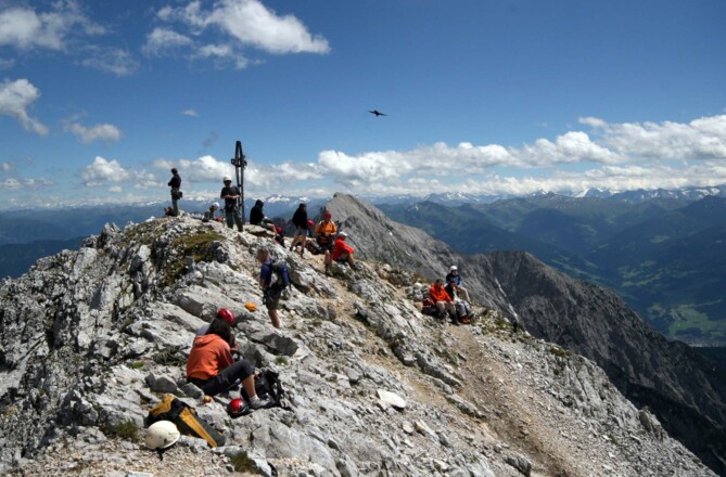 Am Gipfel der Lamsenspitze