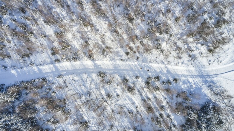 Winterwandern Vogelperspektive