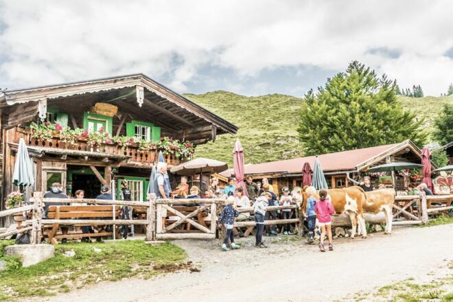 Walleralm Wandern Einkehr Hütte Alm