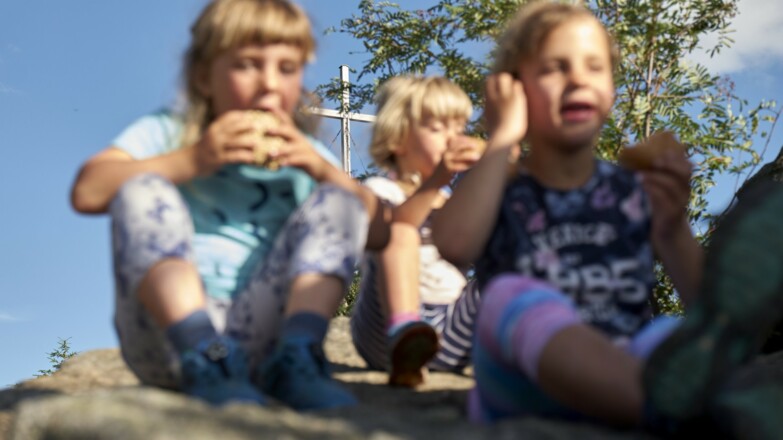 Mit Kinder am Silberberg