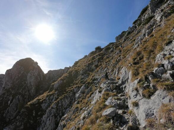 Klettersteig Pyramidenspitze Wandern Naturerlebnis Kaisergebirge