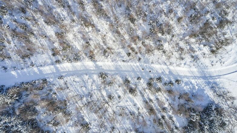Winterwandern Vogelperspektive